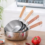 Casserole en Inox - Manche Bois & Couvercle - Purcook