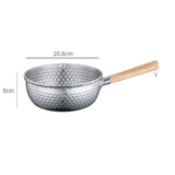 Casserole Inox 18cm Manche Bois & Fond Plat - Purcook