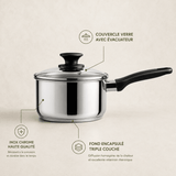 Casserole Marmite Inox Double Fond - Pro - Purcook