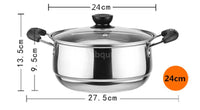 Casserole Marmite Inox Double Fond - Pro - Purcook