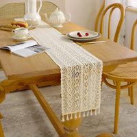 Chemin de table vintage en dentelle de coton - Purcook