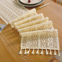 Chemin de table vintage en dentelle de coton - Purcook