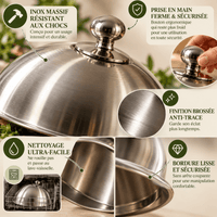 Cloche de Service Inox – Présentation Élégante & Plats Chauds - Purcook