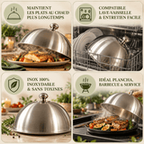 Cloche de Service Inox – Présentation Élégante & Plats Chauds - Purcook