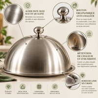Cloche de Service Inox – Présentation Élégante & Plats Chauds - Purcook