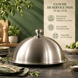 Cloche de Service Inox – Présentation Élégante & Plats Chauds - Purcook