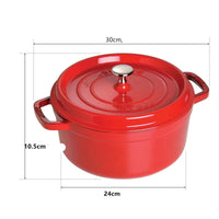 Cocotte Fonte Émaillée Ronde 24cm - Format Compact Duo - Purcook
