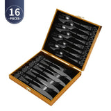 Coffret 24 Couverts Dorés Inox | Design Royal Européen - Purcook