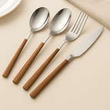 Couverts Inox Bois 12 Pièces - Purcook