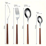 Couverts Inox Bois 12 Pièces - Purcook