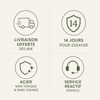 Couverts Inox Luxe Design Marbre - Service Élégant - Purcook