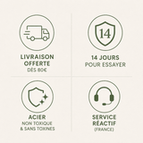 Couverts Inox Luxe Design Marbre - Service Élégant - Purcook
