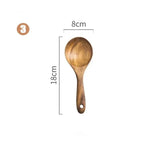 Cuillère Bois Naturel - Ustensile Cuisine Sain - Purcook