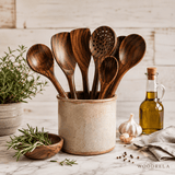 Cuillère Bois Naturel - Ustensile Cuisine Sain - Purcook