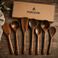 Cuillère Bois Naturel - Ustensile Cuisine Sain - Purcook