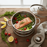 Cuiseur Vapeur Inox 2 - en - 1 | Marmite & Panier Vapeur - Purcook