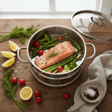 Cuiseur Vapeur Inox 2 - en - 1 | Marmite & Panier Vapeur - Purcook