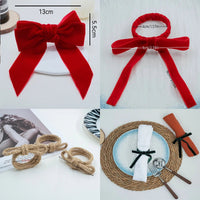 Ensemble d’anneaux de serviette à nœud papillon – 6 pièces chic - Purcook