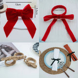 Ensemble d’anneaux de serviette à nœud papillon – 6 pièces chic - Purcook