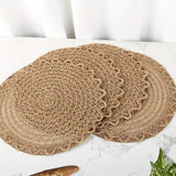 Ensemble de 4 sets de table en jute naturelle – Élégance et durabilité - Purcook