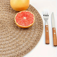 Ensemble de 4 sets de table en jute naturelle – Élégance et durabilité - Purcook