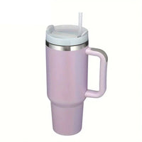 Gourde inox avec paille et poignée – Bouteille isotherme voyage - Purcook Purcook alternative a lecreuset, cristel, atma, ikea, debuyer, saine, amazon, cdiscount, mathon, scandvie, ninja