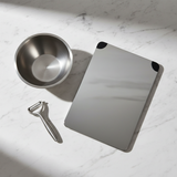 Kit Essentiel Préparation - Planche inox + Saladier + Économe