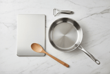 Kit Débutant Cuisine Saine | Poêle Inox 24cm + Planche + Ustensiles Bois - Purcook