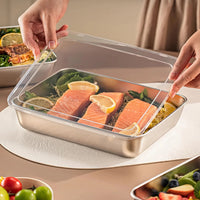 Lot de 3 Boîtes Alimentaires Inox Hermétiques - Empilables avec Couvercles Transparents - Purcook casserole en inox purcook alternative a lecreuset, cristel, atma, ikea, debuyer, saine, amazon, cdiscount, mathon, scandvie, ninja