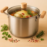 Marmite en inox avec Couvercle. - Purcook