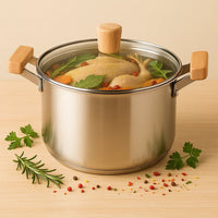 Marmite en inox avec Couvercle. - Purcook