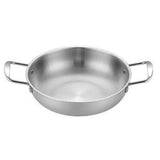 Marmite en inox avec poignée. - Purcook  faitout , marmite induction , faitout inox , alternative Cristel , lagostina, debuyer , staub , Ikea , Amazon , Cdiscount , grande marques , marmite  , cocotte , mauviel , Tefal , beka , citram  , 2 en 1 , acier inoxydable