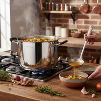 Casserole ou Marmite en Inox Saine et Professionnelle | Utilisation Régulière et Pro