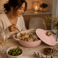 Marmite Hollandaise en Fonte Émaillée Rose 21cm - Purcook