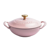 Marmite Hollandaise en Fonte Émaillée Rose 21cm - Purcook