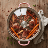 Marmite Hollandaise en Fonte Émaillée Rose 21cm - Purcook