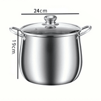 Marmite Inox 6L Grande Capacité - Tous Feux Induction Four - Purcook