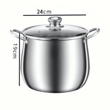 Marmite Inox 6L Grande Capacité - Tous Feux Induction Four - Purcook