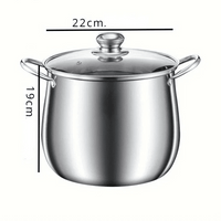 Marmite Inox 6L Grande Capacité - Tous Feux Induction Four - Purcook