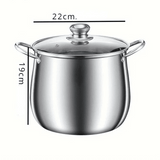 Marmite Inox 6L Grande Capacité - Tous Feux Induction Four - Purcook