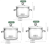 Marmite Verre Borosilicate Double Poignées - Cuisson Saine - Purcook