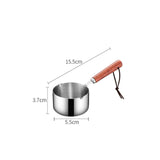 Mini Casseroles en inox avec manche bois - Purcook alternative a lecreuset, cristel, atma, ikea, debuyer, saine, amazon, cdiscount, mathon, scandvie, ninja, assiette,mug, acier inoxydable, faitout