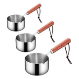Mini Casseroles en inox avec manche bois - Purcook alternative a lecreuset, cristel, atma, ikea, debuyer, saine, amazon, cdiscount, mathon, scandvie, ninja, assiette,mug, acier inoxydable, faitout