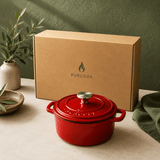 Mini Cocotte en Fonte Émaillée 1L Individuelle Colorée - Purcook