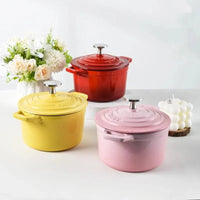 Mini Cocotte en Fonte Émaillée 1L Individuelle Colorée - Purcook