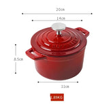 Mini Cocotte en Fonte Émaillée 1L | Individuelle Colorée - Purcook