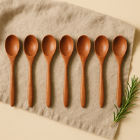 Cuillère à thé, café en bois.
