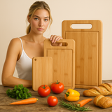 Planche a découper en bois.