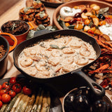 Poêle en fonte carré ,24/22 cm.