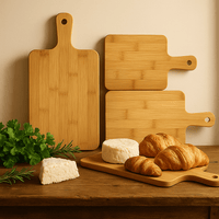 Planche à découper en bambou avec poignée. - Purcook